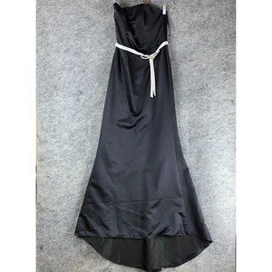 Alfred Angelo Ballgown Dress Size 10 Women's Black Sleeveless 100% Polyester